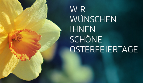 Unser Team wünscht Ihnen FROHE OSTERN
